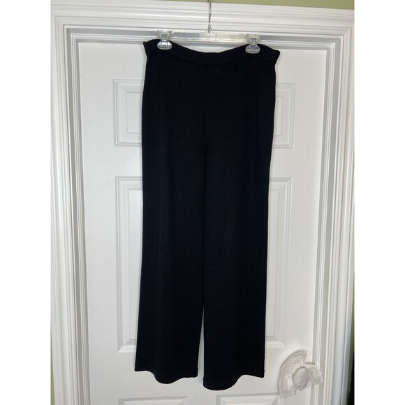 ST. JOHN Women’s Basic High Waisted Black Pull-On Straight Pant Sz 6 Read - Picture 2 of 11